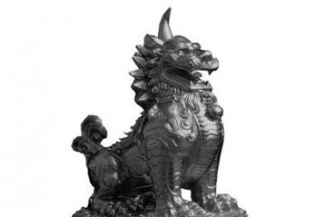 河南独角兽铜雕塑，精美细腻传统工艺