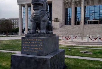 河南法院神兽獬豸雕塑--正大光明庇护激励雕塑