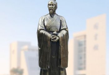 河南仿铜玻璃钢扁鹊雕塑