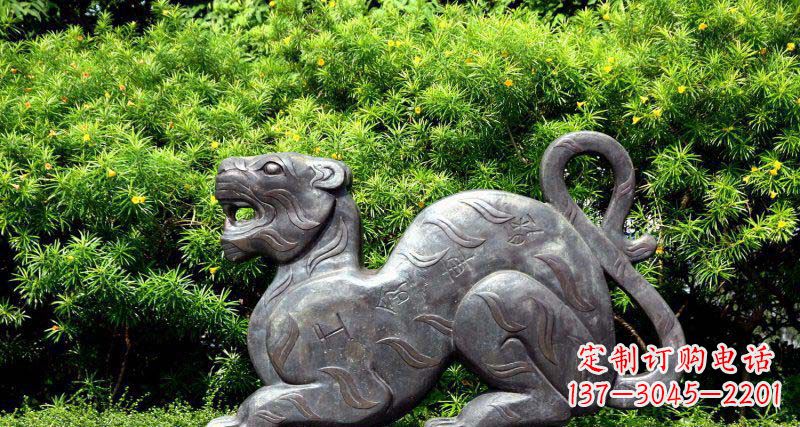 河南华丽雕塑,大型老虎铜雕