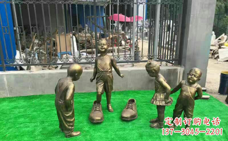 河南儿童铜雕——让孩子们的笑容更持久