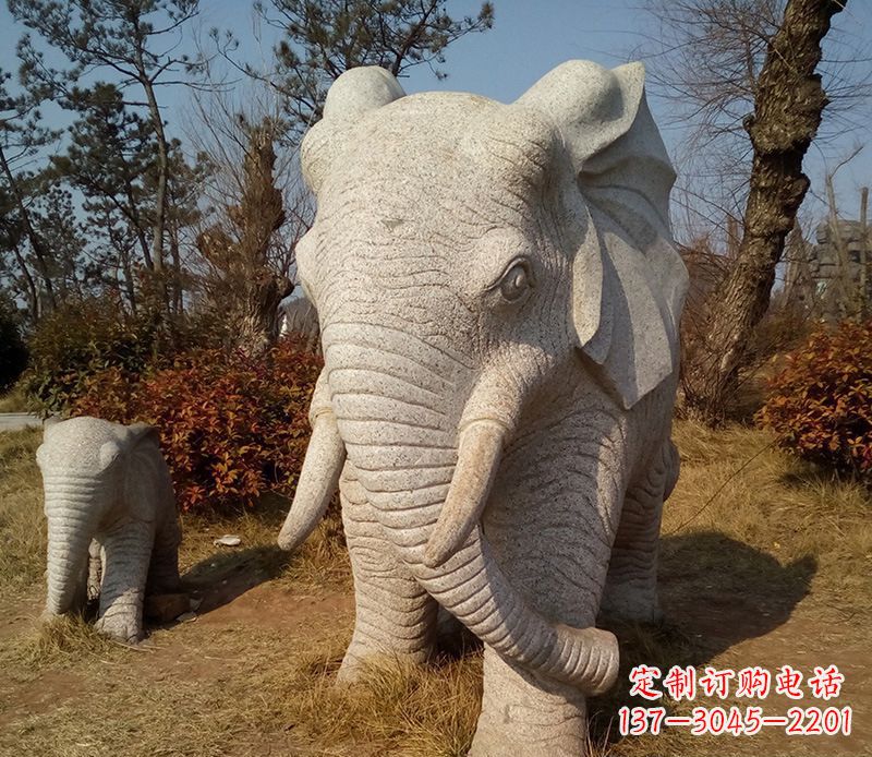 河南精美大象雕塑