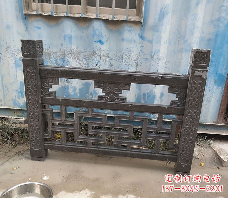 河南集乐馆大理石栏板雕塑