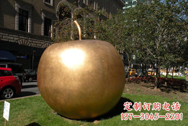 河南大型铜雕苹果雕塑