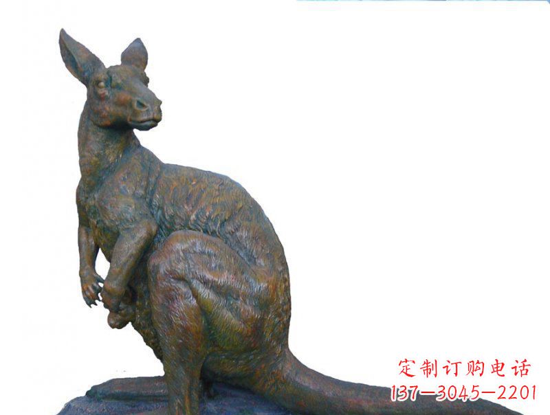 河南精致工艺铜袋鼠雕塑