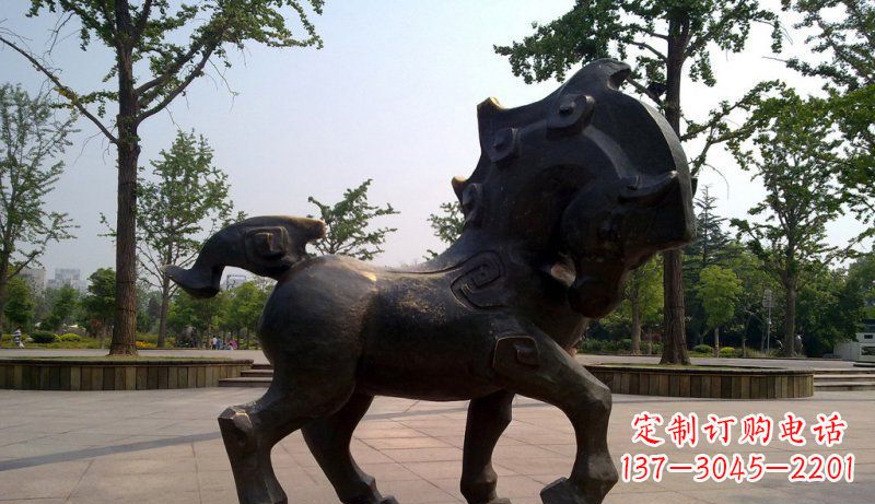 河南中领雕塑灵动小马铜雕