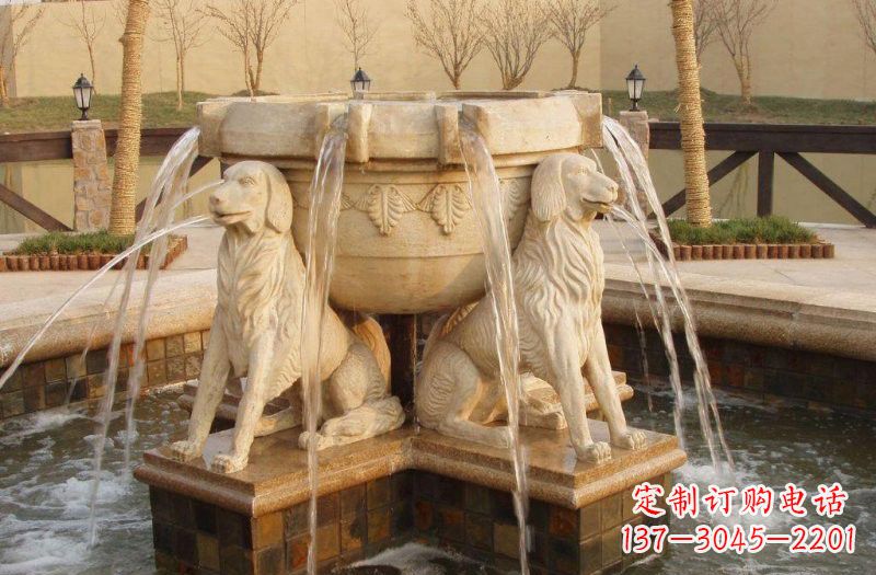 河南喷泉狗石雕