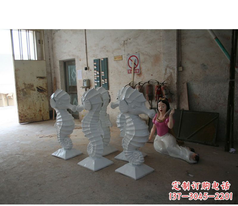 河南公园动物海马石雕