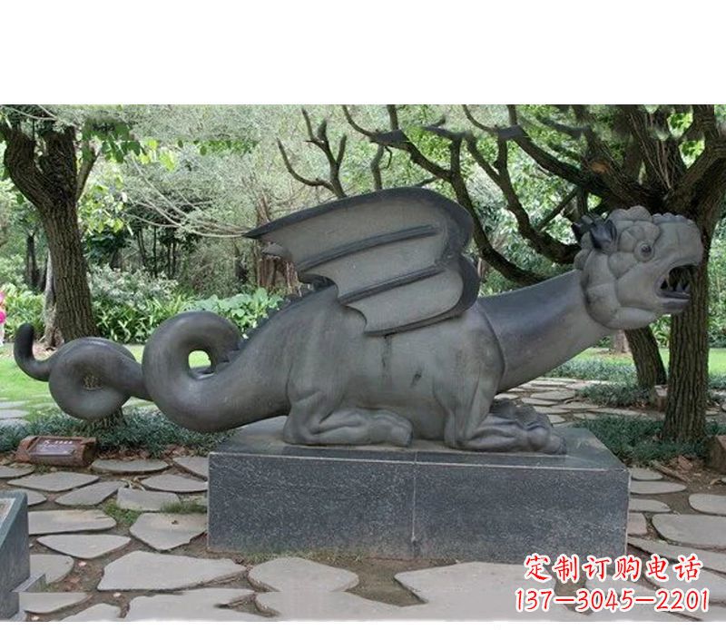 河南公园动物恐龙石雕