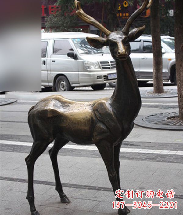河南高品质鹿铜雕塑,给室内外环境带来新气象