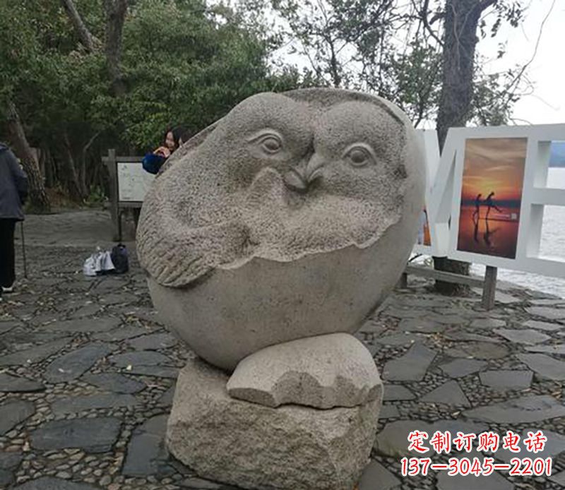 河南中领雕塑 | 鸳鸯石雕精美定制