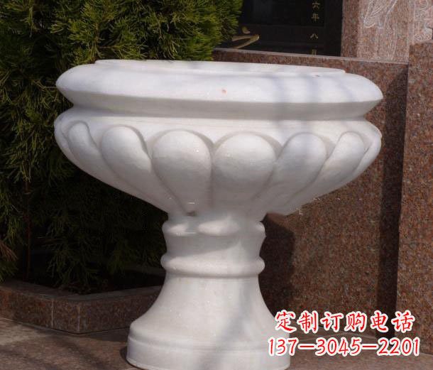 河南中领雕塑——汉白玉花盆石雕