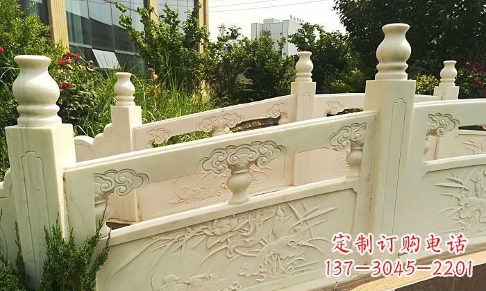 河南精美汉白玉石拱桥雕塑