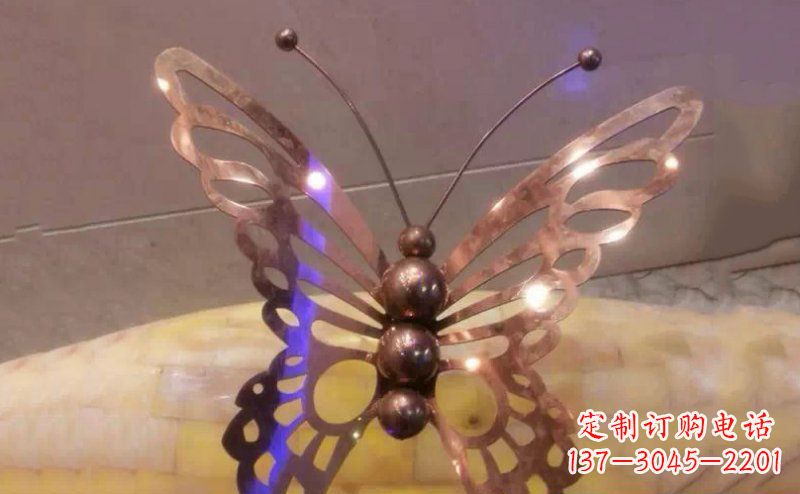 河南高品质不锈钢蝴蝶雕塑