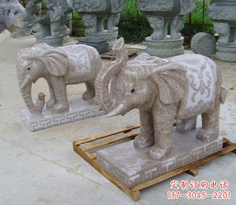 河南精美大象雕塑