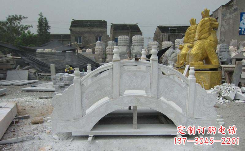 河南精美的大理石拱桥雕塑