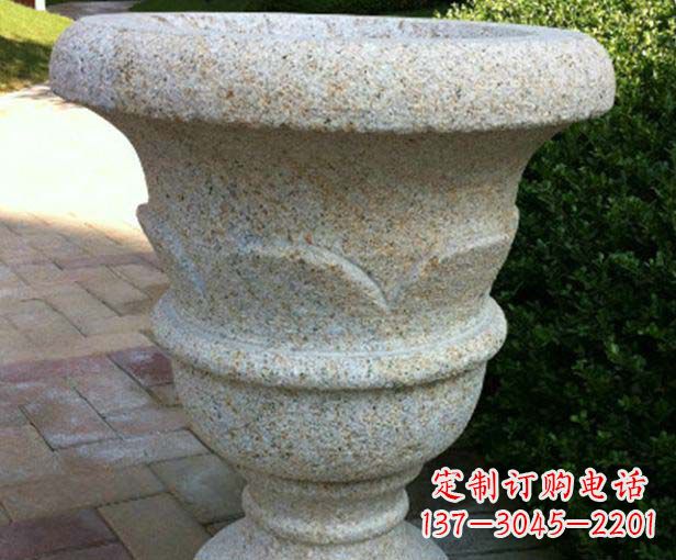 河南大理石花盆石雕,为您的景观添色彩