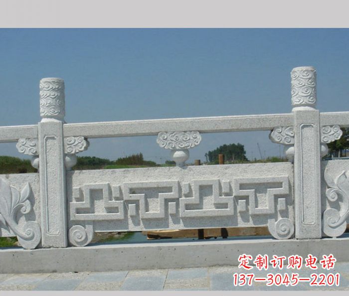 河南公园景观大理石栏板雕塑
