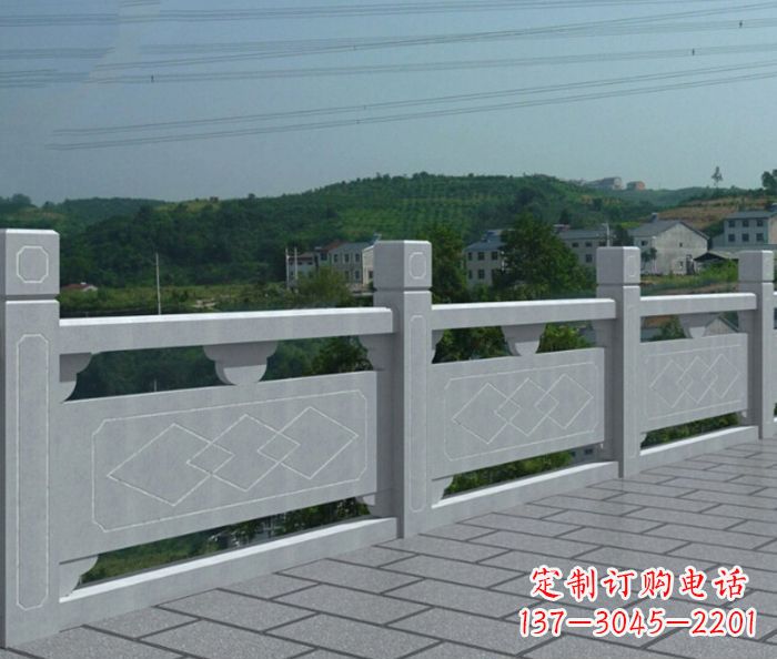 河南公园景观大理石栏板雕塑_1
