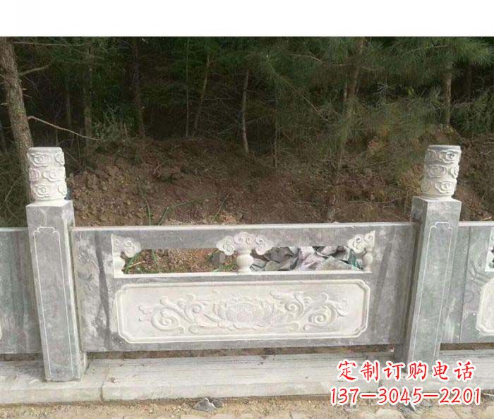 河南大理石栏板石雕艺术品