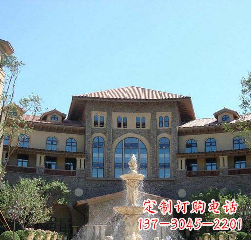 河南公园景观大理石喷泉石雕