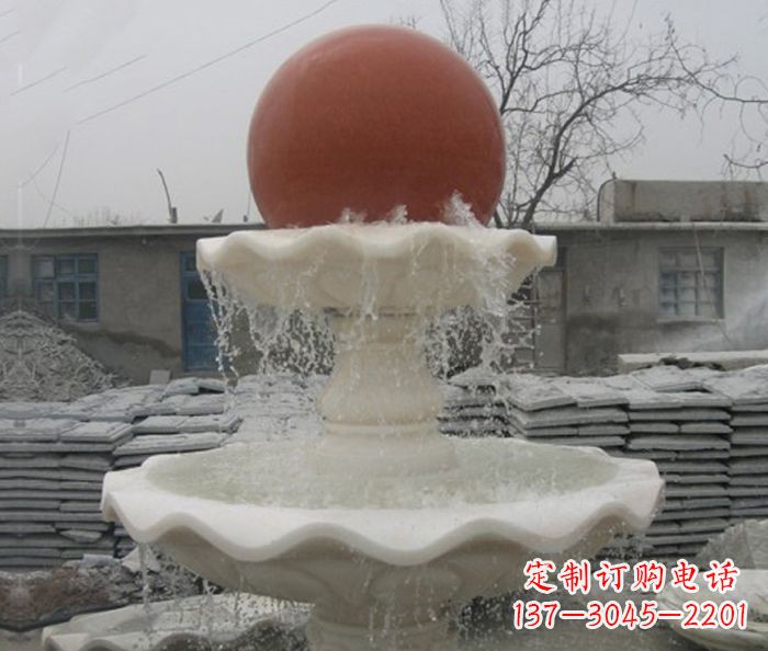 河南精美风水球石雕