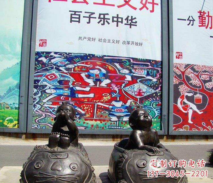 河南出众的老虎仿铜雕塑
