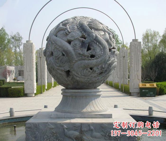 河南喷泉石雕,添彩公园风景