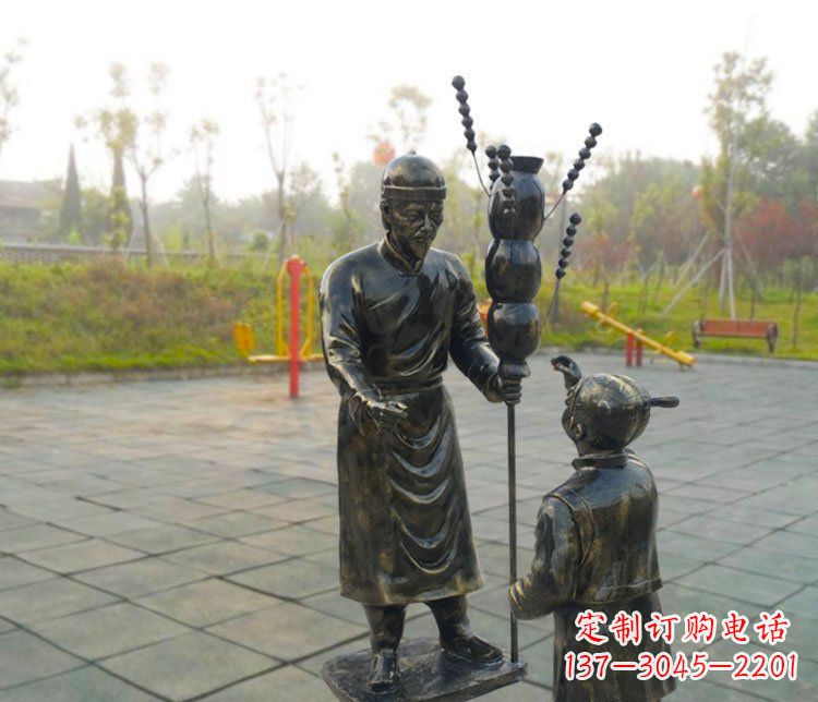 河南精美仿铜葫芦雕塑