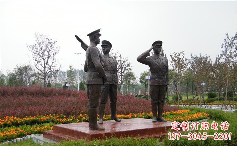河南公园警察人物铜雕