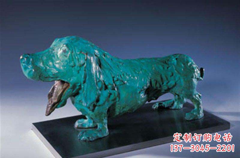 河南柯基狗铜雕艺术品