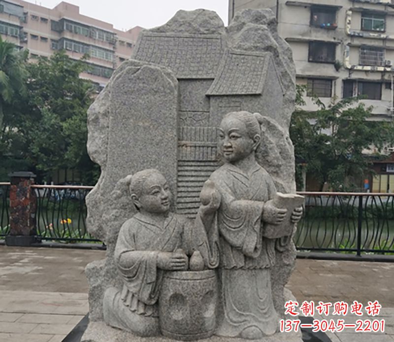 河南高品质孔融让梨石雕