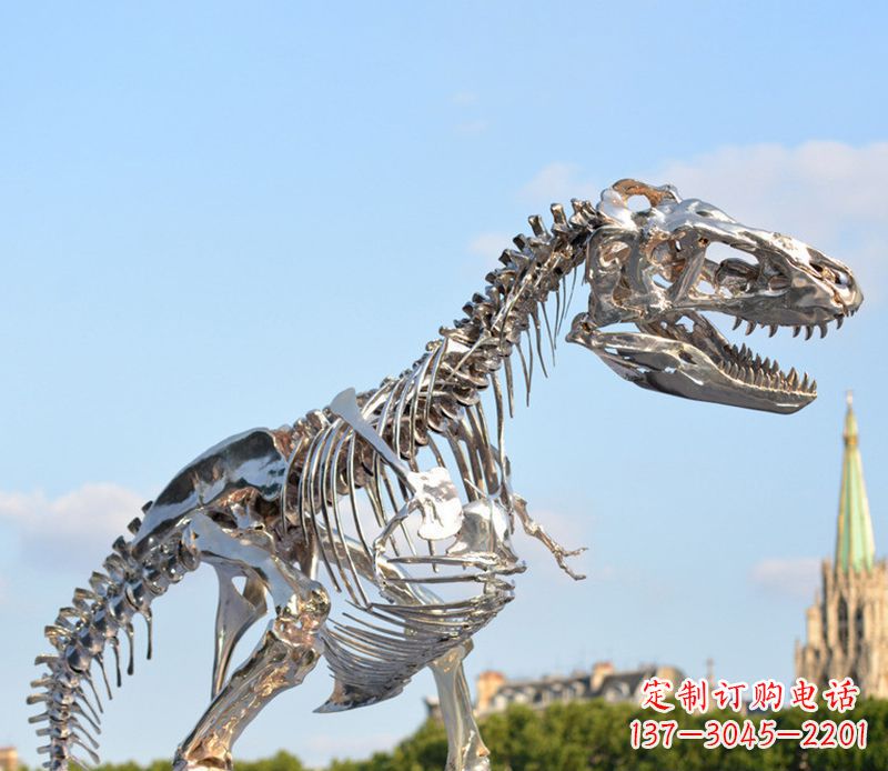 河南不锈钢恐龙雕塑展现自然之美