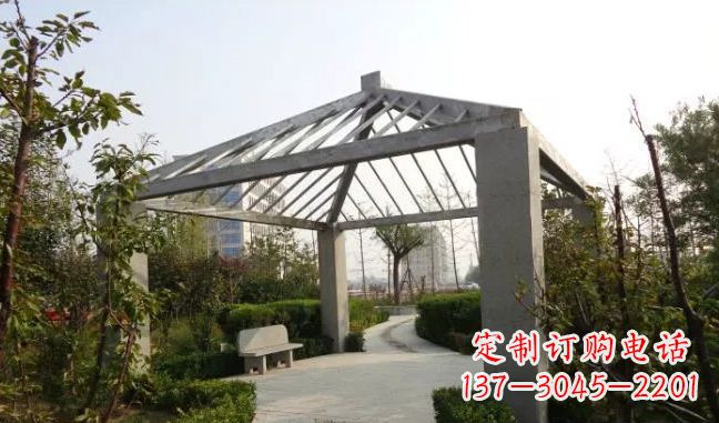 河南精美不锈钢凉亭雕塑