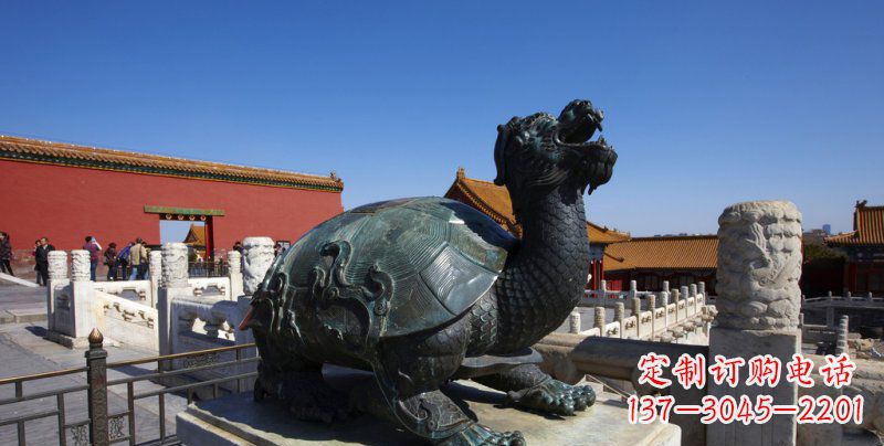 河南公园龙龟景观铜雕