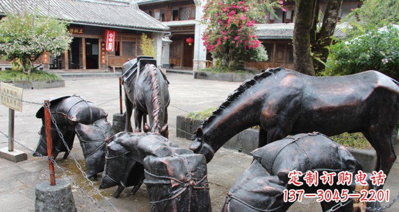 河南中领雕塑定制的铜动物雕塑