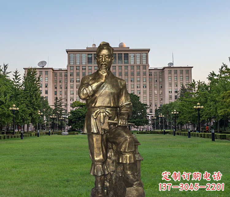 河南传承古代精湛工艺,精美细腻的鲁班雕塑