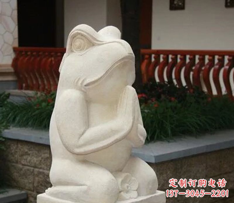 河南中领雕塑精美绝伦的青蛙石雕