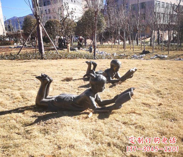 河南精致的儿童仿铜雕塑