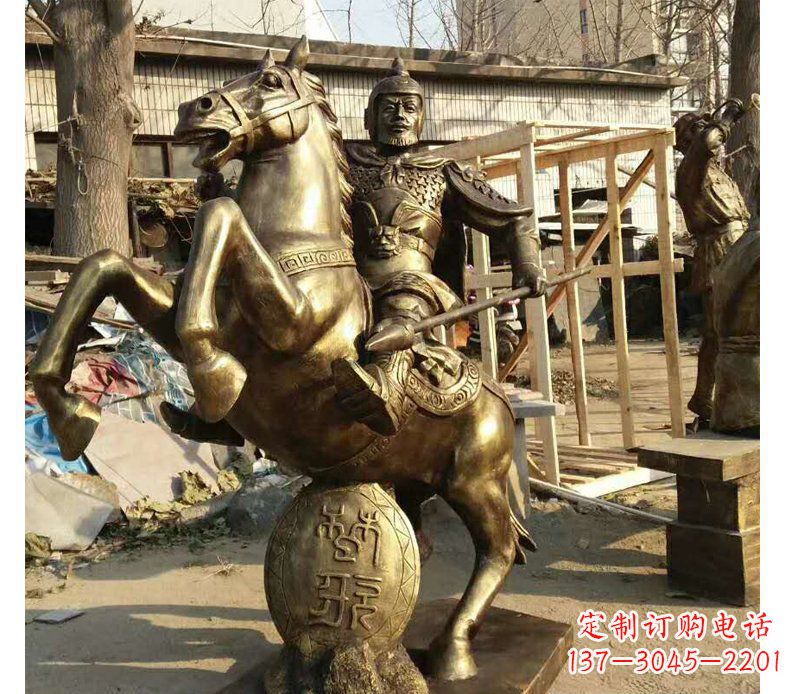 河南高雅骑马雕塑