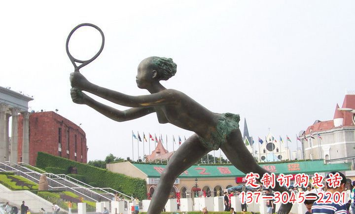 河南精致羽毛球铜雕
