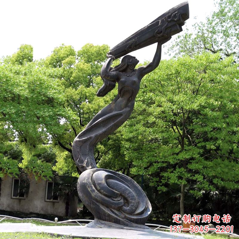 河南精致精美的女娲补天雕塑