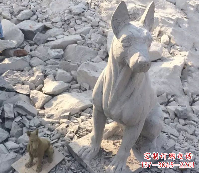 河南精美工艺十二生肖狗石雕
