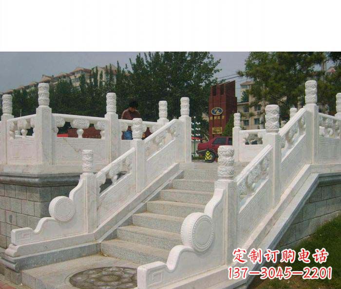 河南公园石栏板大理石雕塑