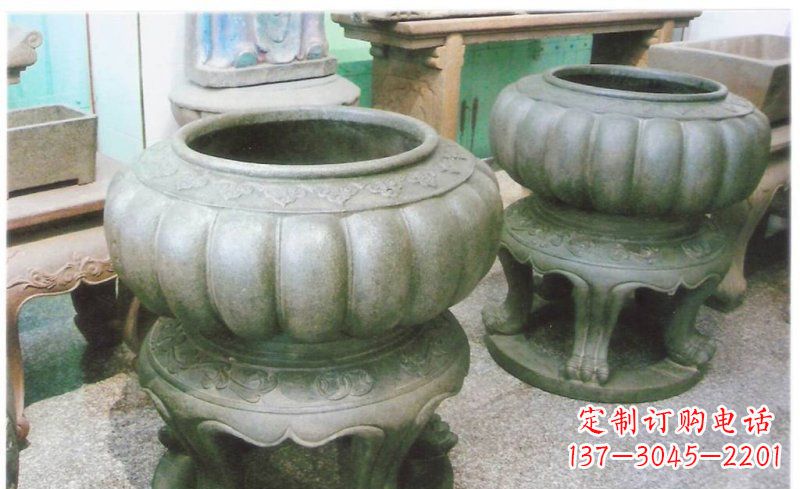 河南公园水缸景观铜雕