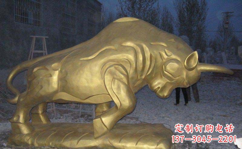 河南拓荒牛铜雕—瑰丽壮观的动物雕塑