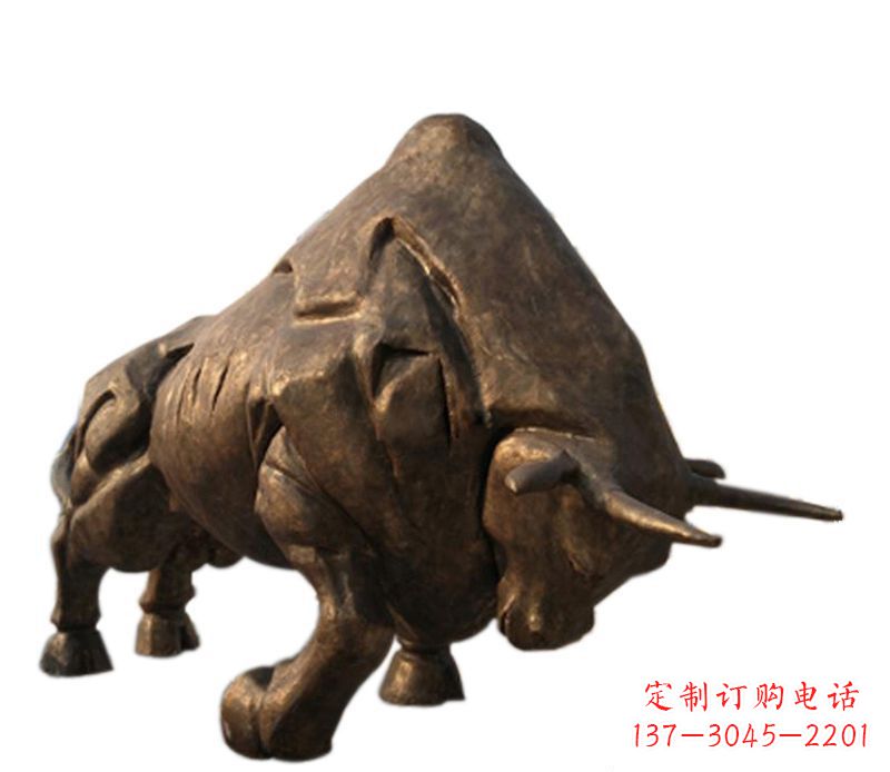 河南公园拓荒牛铜雕