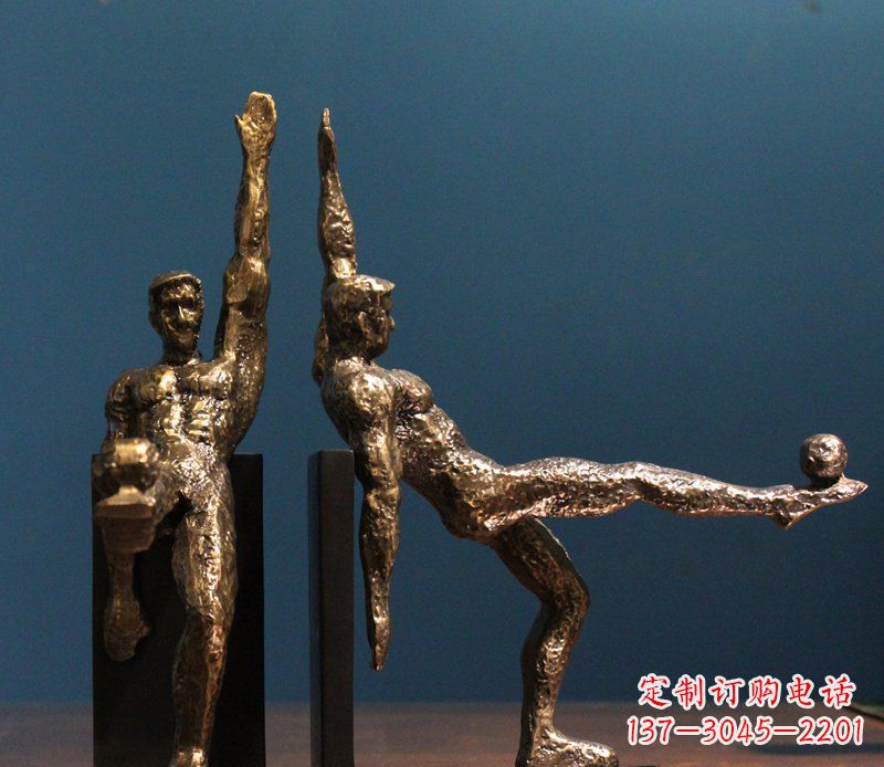 河南高雅足球形象铜雕
