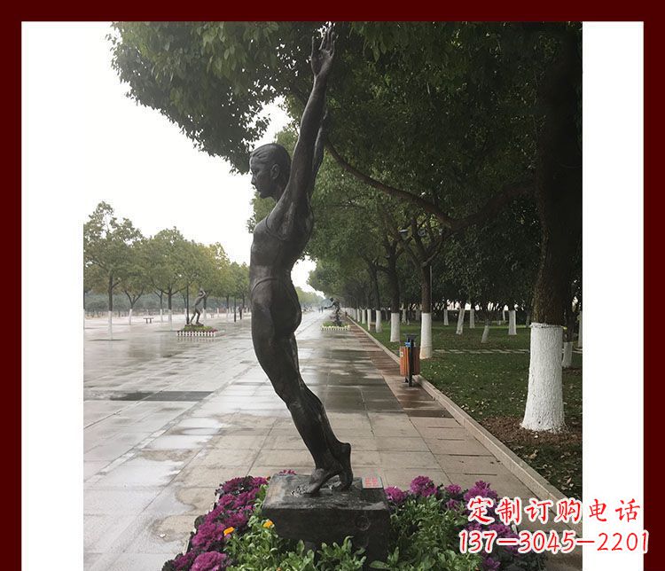 河南产品名称青春力量——运动员铜雕