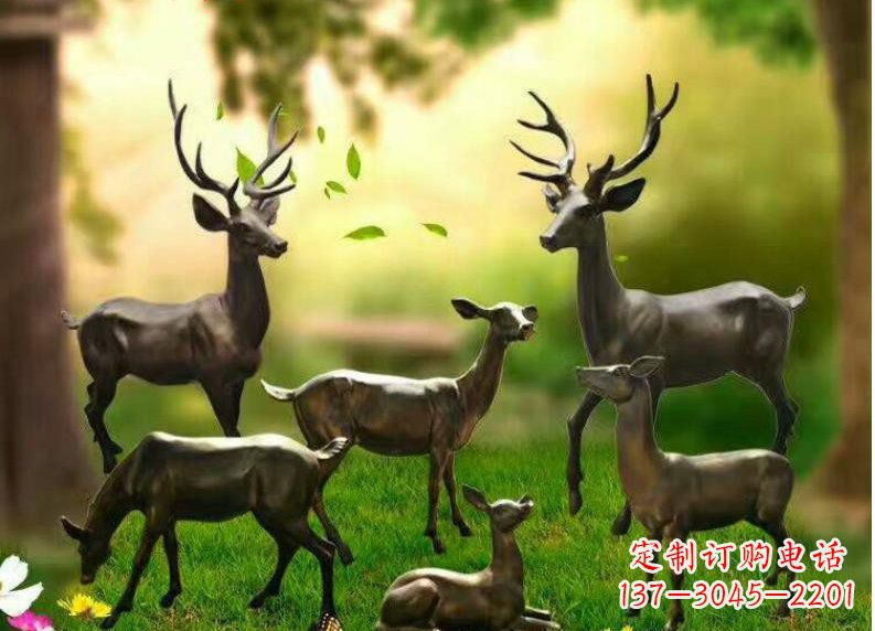 河南公园动物铜雕塑